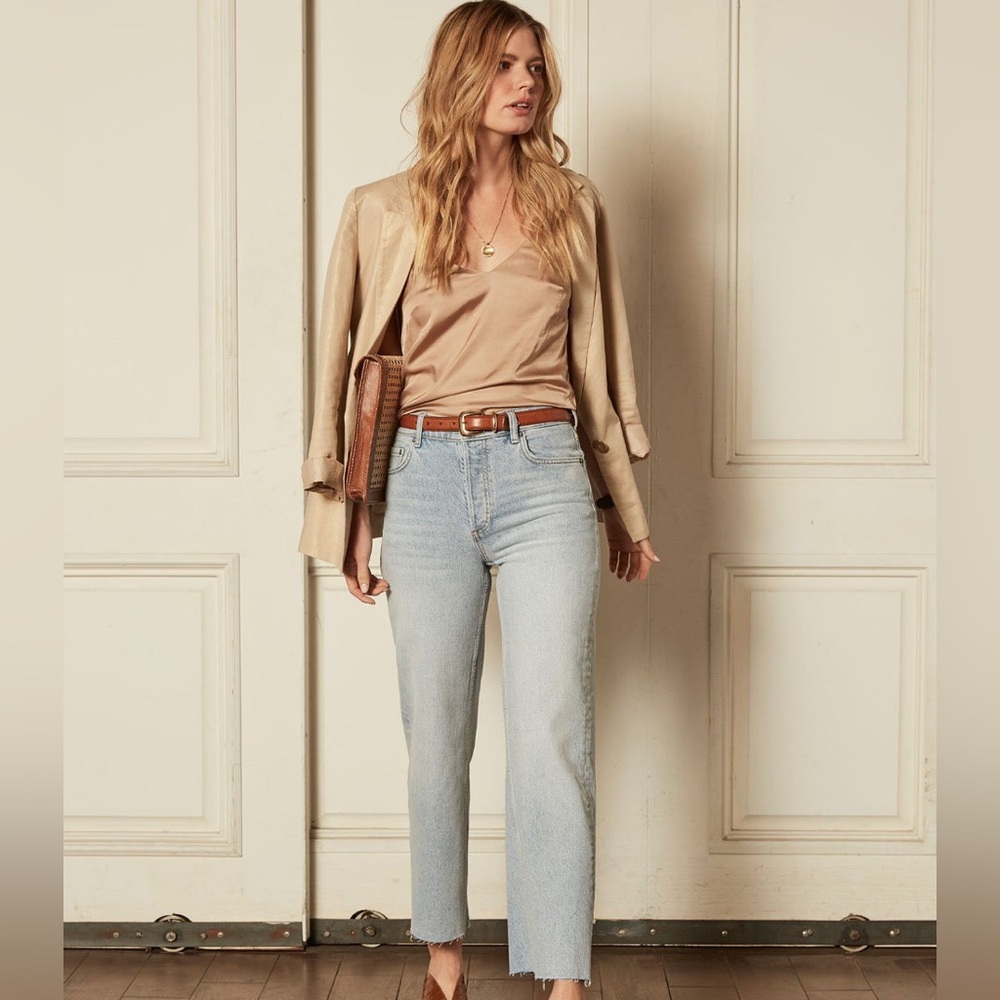 BOYISH THE MIKEY HIGH-RISE WIDE-LEG JEAN IN LA PORTA SIZE 26